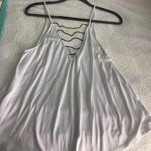 White tank top with chains
